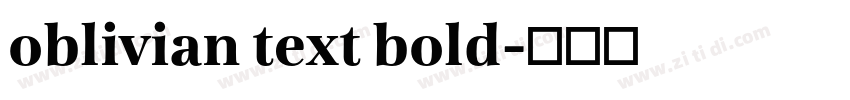 oblivian text bold字体转换